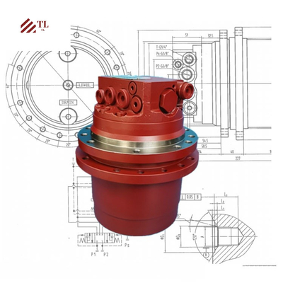 掘削機用スペアパーツ PC40-5 最終ドライブ 20S-60-22101 トラベルモーター Assy For Komatsu